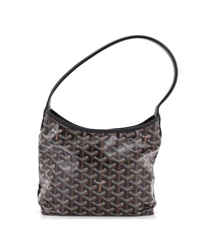 Pre-owned Goyard Pre-Owned Goyard Mini Boheme Hobo Coated Canvas