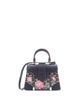 Pre-owned Goyard Pre-Owned Goyard Mini Structured Saigon Top Handle Bag Embroidered Coated Canvas with Leather - 1