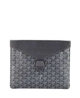 Pre-owned Goyard Pre-Owned Goyard Mm Camondo Horizontal Clutch Ii Coated Canvas