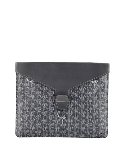Pre-owned Goyard Pre-Owned Goyard Mm Camondo Horizontal Clutch Ii Coated Canvas