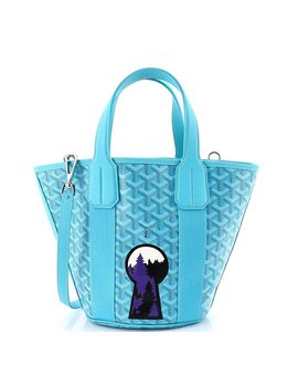 Pre-owned Goyard Pre-Owned Goyard Pm Belharra Tote Printed Coated Canvas
