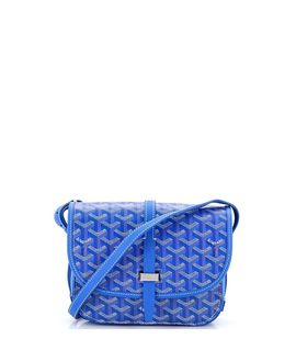 Pre-owned Goyard Pre-Owned Goyard Pm Belvedere Iii Messenger Bag Coated Canvas with Leather