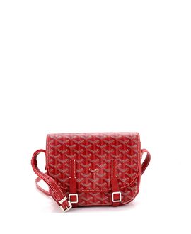 Pre-owned Goyard Pre-Owned Goyard Pm Belvedere Messenger Bag Coated Canvas