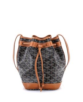 Pre-owned Goyard Pre-Owned Goyard Pm Petit Flot Bucket Bag Coated Canvas