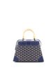 Pre-owned Goyard Pre-Owned Goyard Pm Saigon Top Handle Bag Coated Canvas with Leather - 3
