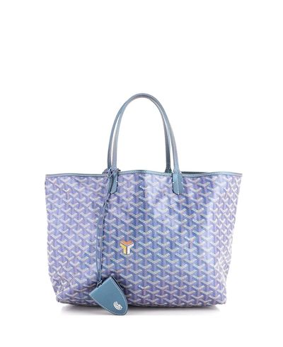 Pre-owned Goyard Pre-Owned Goyard Pm Saint Louis Tote Iridescent Coated Canvas