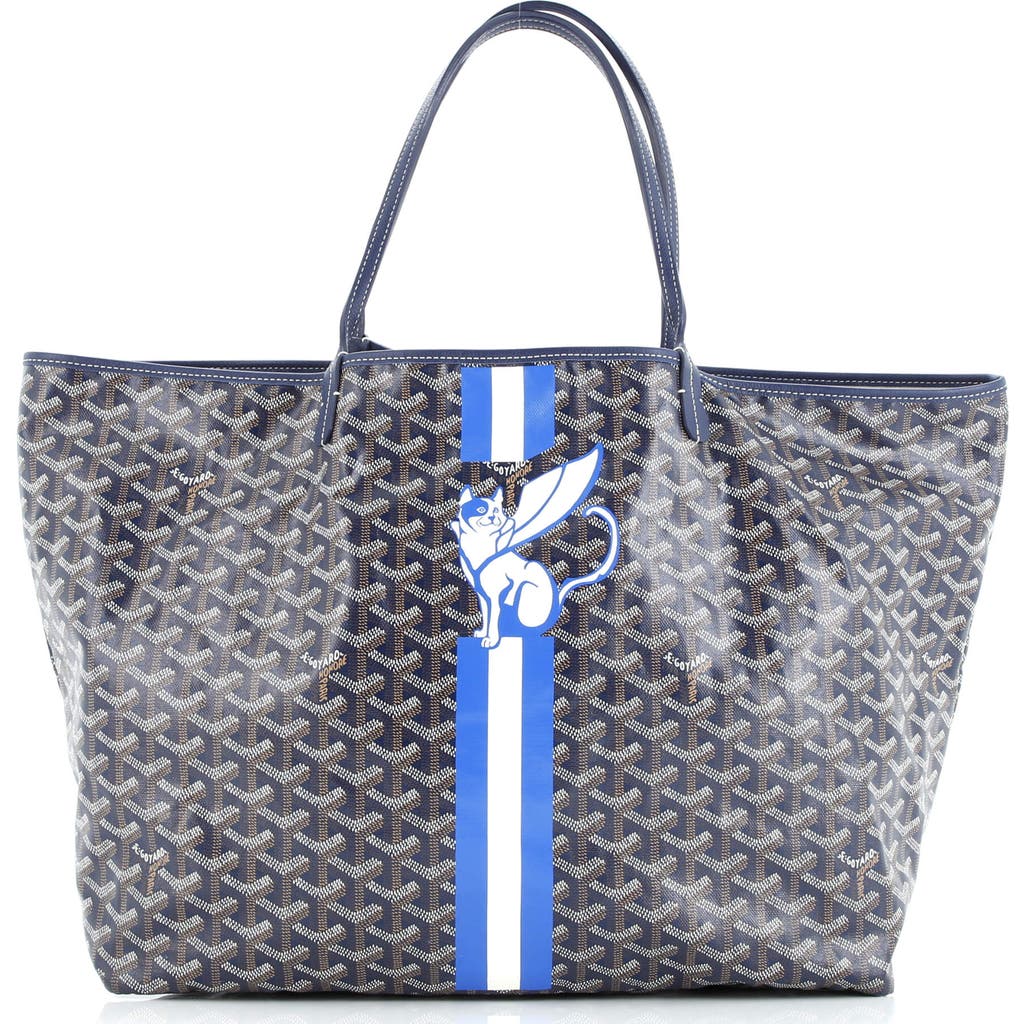 Pre-Owned Goyard Pre-Owned Goyard Saint Louis Tote Printed Coated Canvas GM