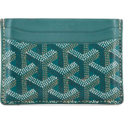 Pre-owned Goyard Pre-Owned Goyard Saint Sulpice Card Holder Coated Canvas