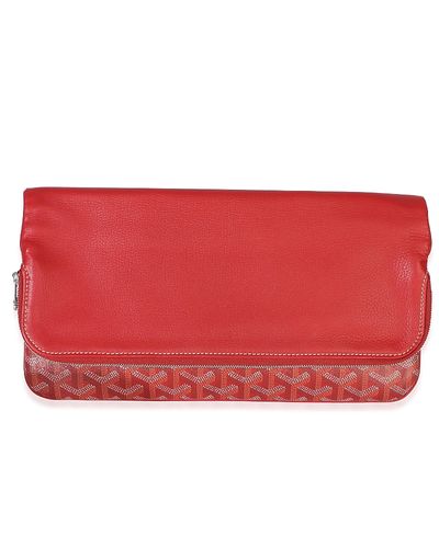 Pre-owned Goyard Pre-Owned Goyard Sainte Marie Clutch Coated Canvas Handbag