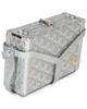 Pre-owned Goyard Pre-Owned Goyard Silver Precious Metals Goyardine Canvas Minaudiere Trunk Canvas Handbag - 1