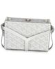 Pre-owned Goyard Pre-Owned Goyard Silver Precious Metals Goyardine Canvas Minaudiere Trunk Canvas Handbag - 3