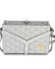 Pre-owned Goyard Pre-Owned Goyard Silver Precious Metals Goyardine Canvas Minaudiere Trunk Canvas Handbag - 4