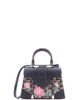 Pre-Owned Goyard Pre-Owned Goyard Structured Saigon Top Handle Bag Embroidered Coated Canvas with Leather Mini - 1