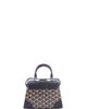Pre-Owned Goyard Pre-Owned Goyard Structured Saigon Top Handle Bag Embroidered Coated Canvas with Leather Mini - 3