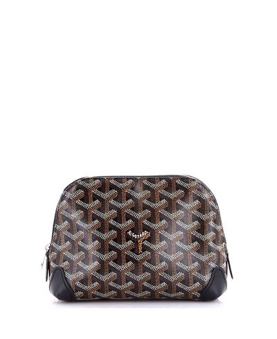 Pre-owned Goyard Pre-Owned Goyard Vendome Cosmetic Pouch Coated Canvas