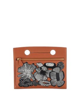 Pre-owned Hermes Pre-Owned Hermes 20 Backpocket Pouch Printed Swift