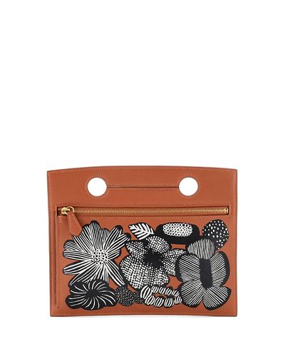 Pre-owned Hermes Pre-Owned Hermes 20 Backpocket Pouch Printed Swift