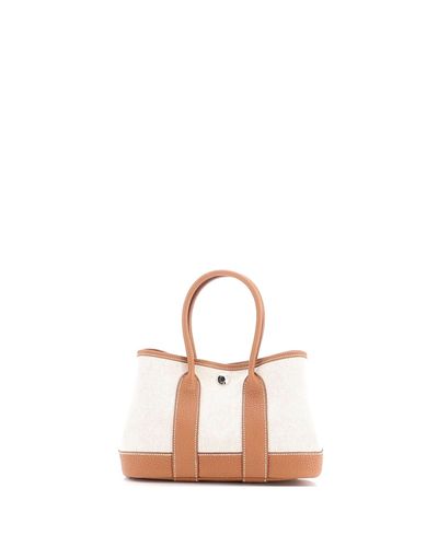 Pre-owned Hermes Pre-Owned HERMES 23 Neo Garden Tote Toile and Leather