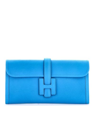 Pre-owned Hermes Pre-Owned HERMES 29 Jige Elan Clutch Chevre Mysore
