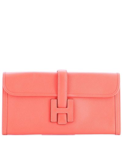 Pre-owned Hermes Pre-Owned HERMES 29 Jige Elan Clutch Epsom