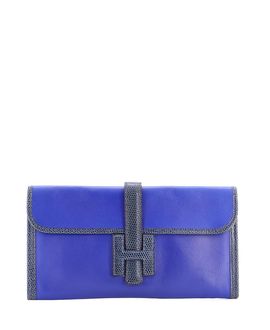 Pre-owned Hermes Pre-Owned HERMES 29 Jige Elan Clutch Swift with Lizard