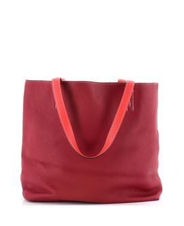 Pre-owned Hermes Pre-Owned HERMES 36 Double Sens Tote Clemence