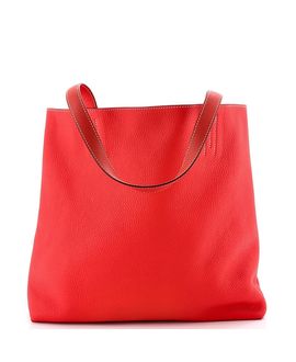 Pre-owned Hermes Pre-Owned HERMES 45 Double Sens Tote Clemence and Swift