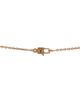Pre-owned Hermes Pre-Owned HERMES Amulettes Cadenas Pendant Necklace 18K Rose Gold with Diamonds, 16 - 3