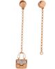 Pre-owned Hermes Pre-Owned HERMES Amulettes Constance Drop Earrings 18K Rose Gold with Diamonds - 1