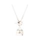 Pre-owned Hermes Pre-Owned HERMES Amulettes Kelly Pendant Nm Necklace Sterling Silver, 16 - 1