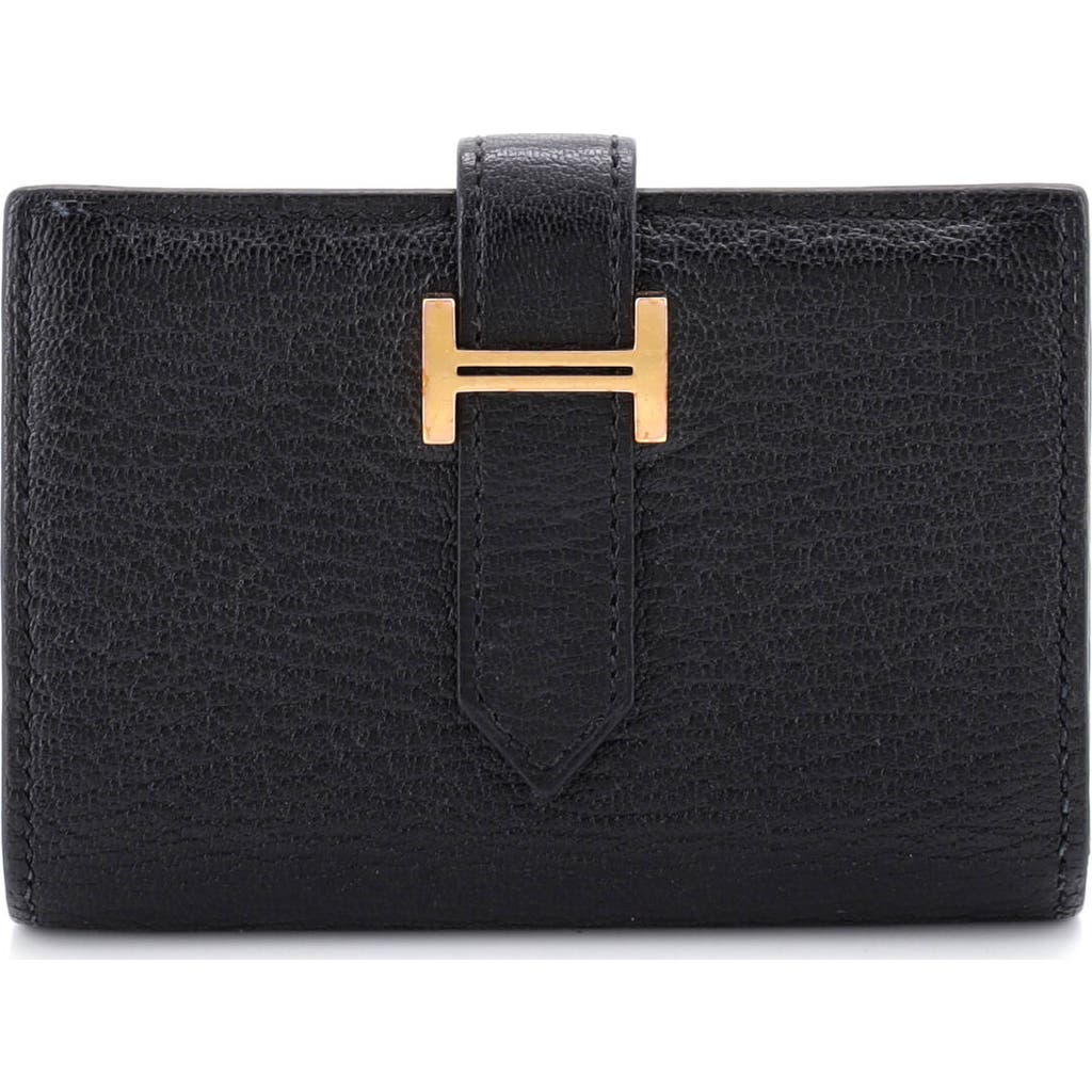Pre-Owned Hermes Pre-Owned Hermes Bearn Card Case Chevre Mysore