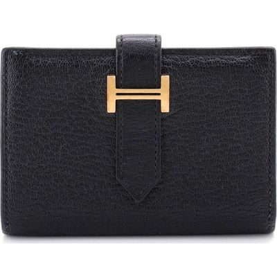 Pre-Owned Hermes Pre-Owned Hermes Bearn Card Case Chevre Mysore