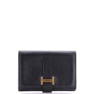 Pre-Owned Hermes Pre-Owned Hermes Bearn Wallet Chevre Mysore Compact