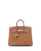 Pre-owned Hermes Pre-Owned HERMES Birkin 25 Handbag Brown Togo with Palladium Hardware - 1