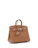 Pre-owned Hermes Pre-Owned HERMES Birkin 25 Handbag Brown Togo with Palladium Hardware - 3