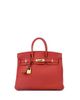 Pre-owned Hermes Pre-Owned HERMES Birkin 25 Handbag Red Togo with Gold Hardware - 1
