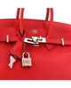 Pre-owned Hermes Pre-Owned HERMES Birkin 25 Swift Leather Palladium Hardware Tote - 6