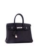 Pre-owned Hermes Pre-Owned HERMES Birkin 30 Handbag Black Fjord with Palladium Hardware - 2