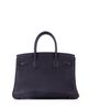 Pre-owned Hermes Pre-Owned HERMES Birkin 30 Handbag Black Fjord with Palladium Hardware - 3