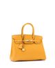 Pre-owned Hermes Pre-Owned HERMES Birkin 30 Handbag Yellow Togo with Gold Hardware - 3