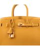 Pre-owned Hermes Pre-Owned HERMES Birkin 30 Handbag Yellow Togo with Gold Hardware - 6