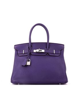 Pre-owned Hermes Pre-Owned HERMES Birkin 30 Togo Leather Palladium Hardware Handbag