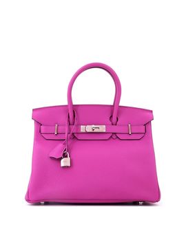Pre-owned Hermes Pre-Owned HERMES Birkin 30 Togo Leather Palladium Hardware Tote