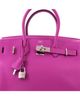 Pre-owned Hermes Pre-Owned HERMES Birkin 30 Togo Leather Palladium Hardware Tote - 5