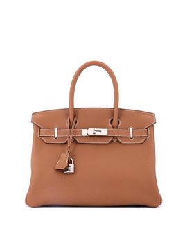 Pre-owned Hermes Pre-Owned HERMES Birkin 30 Togo Leather Satchel