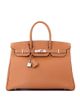 Pre-owned Hermes Pre-Owned HERMES Birkin 35 Handbag Brown Epsom with Palladium Hardware - 1