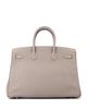 Pre-owned Hermes Pre-Owned HERMES Birkin 35 Handbag Green Clemence with Palladium Hardware - 5