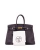 Pre-owned Hermes Pre-Owned HERMES Birkin 35 Handbag Grey Clemence with Gold Hardware - 2