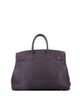Pre-owned Hermes Pre-Owned HERMES Birkin 35 Handbag Grey Clemence with Gold Hardware - 4