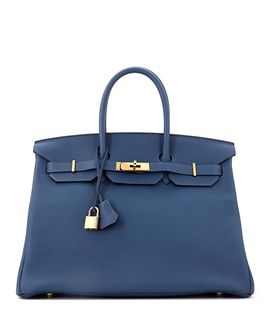 Pre-owned Hermes Pre-Owned HERMES Birkin 35 Togo Leather Gold Hardware Satchel